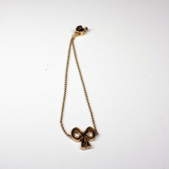 Coach Slider Bracelet Bow Pave Crystals Gold-tone Thailand up to 8" - Picture 5 of 8